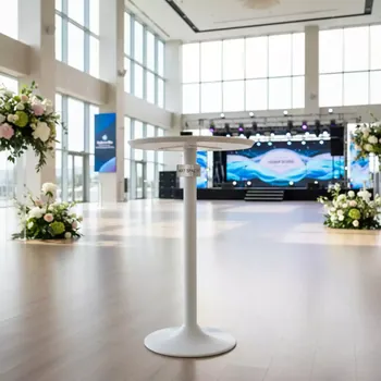 Аренда Стол коктейльный пластиковый диаметр 80 см в Radisson Blu Resort & Congress Centre — ART SPACE