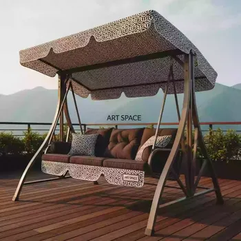 Аренда Качели садовые Люкс 3 3 местные в Golden Tulip Rosa Khutor — ART SPACE