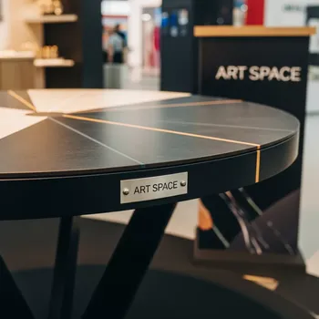 Аренда Столешница Compact Laminate круглая на территории Морпорта Сочи — ART SPACE