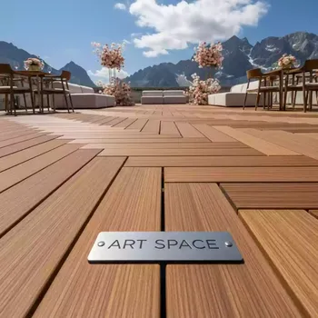 Аренда Паркет линейный садовый Акация 30х30 см на площадке Rosa Peak (2320м) — ART SPACE