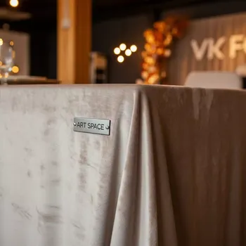 Аренда Скатерть бархатная прямоугольная бежевая в Radisson Hotel Rosa Khutor — ART SPACE