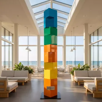 Аренда Фигура Тотем Threebu Totem 3 Standard пластик в пляжном клубе Del Mar — ART SPACE