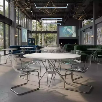 Аренда Стол Eames D 90 белый в Radisson Collection Paradise — ART SPACE