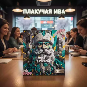 Аренда Упаковка для кружек Дед Мороз в ресторане «Плакучая Ива» — ART SPACE