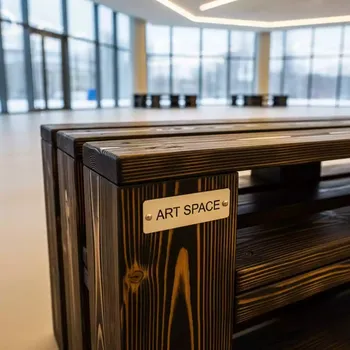 Аренда Банкетки обожженные из паллет в санатории «Октябрьский» — ART SPACE