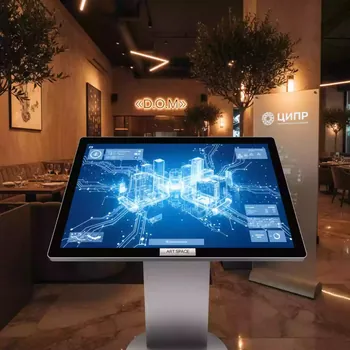 Аренда Сенсорная панель NTab Wall 55 Ultra HD 4k 6 касаний в ресторане «D.O.M» — ART SPACE