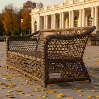 Аренда Диван из искусственного ротанга YH C3250W bronze в санатории «Октябрьский» — ART SPACE