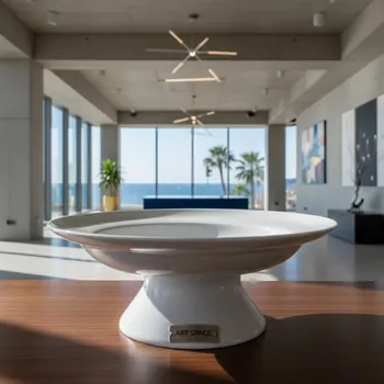 Аренда Блюдо фуршетное на ножке Steelite Spyro 370х370 мм в Swissôtel Resort Sochi Kamelia — ART SPACE