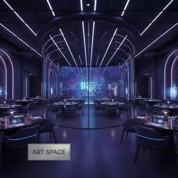 Аренда Панель стеновая стеклянная 5 м в ресторане «Магеллан» — ART SPACE