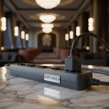 Аренда Сетевой фильтр Power Cube SPG B15 3 м 5 розеток с заземлением серый в Radisson Collection Paradise — ART SPACE