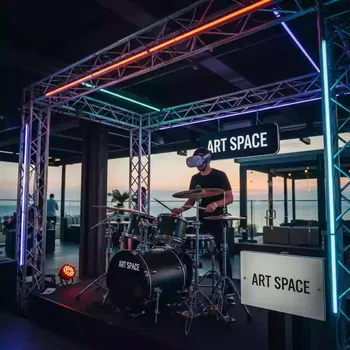 Аренда Битва музыкальная на барабанах VR в ресторане «D.O.M» — ART SPACE