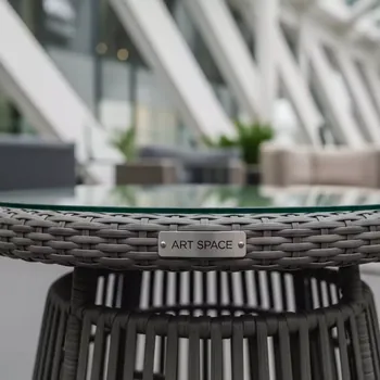 Аренда Стол из искусственного ротанга YH T4766G 1 graphite в комплексе Sea Galaxy — ART SPACE
