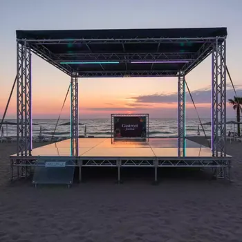 Аренда Сцена Europodium 6х4 м в пляжном клубе Del Mar — ART SPACE
