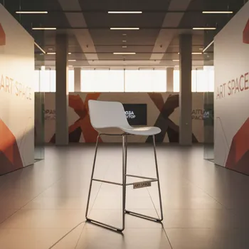 Аренда Стул барный Mira белый в ледовом дворце «Роза Хутор» — ART SPACE