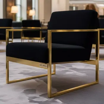 Аренда Кресло Andrian Black & Gold в Гранд Отель Сочи — ART SPACE