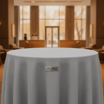 Аренда Скатерть круглая серая диаметр 3,3 м в Rixos Krasnaya Polyana — ART SPACE