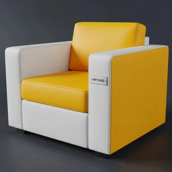 Аренда Кресла Cube желто белое в Mantera Supreme — ART SPACE