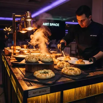 Аренда Кулинарная станция даргинский хинкал в City Park Hotel Sochi — ART SPACE