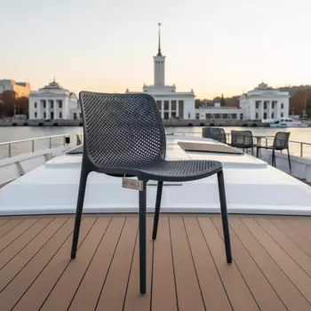 Аренда Стул пластиковый антрацит Bit на VIP теплоходе (Морпорт Сочи) — ART SPACE