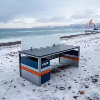 Аренда Стол ламинированный с перегородкой Rizz Workstation на пляже «Мандарин» — ART SPACE