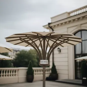 Аренда Зонт дизайнерский Bloom диаметр 3 м в ресторане «Плакучая Ива» — ART SPACE