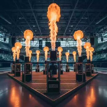 Аренда Холодный огонь LED Flood Fire Light до 1,5 м в Керлинговом центре «Ледяной куб» — ART SPACE