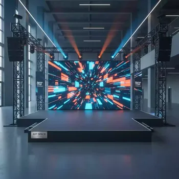 Аренда Сцена 5х3 м с экраном 4,5х2,5 м и порталами в Delta Sirius — ART SPACE