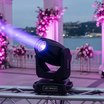 Аренда Вращающаяся голова Euro DJ Blacklight 400 Spot ультрафиолет на территории Морпорта Сочи — ART SPACE