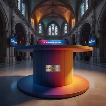 Аренда Стол банкетный Катушка coloured в отеле «Богатырь» — ART SPACE