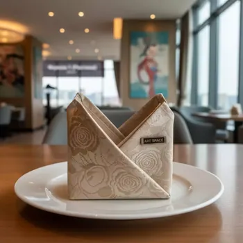 Аренда Салфетка бежевая Жаккард 45х45 см в Cosmos Sochi Hotel — ART SPACE