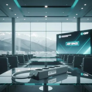 Аренда Фильтр сетевой Power Cube 1,9 м 5 розеток с заземлением 10 А 2,2 кВт серый в санатории «Заполярье» — ART SPACE