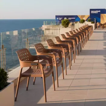Аренда Кресло пластиковое Doga капучино в Imeretinskiy Hotel — ART SPACE