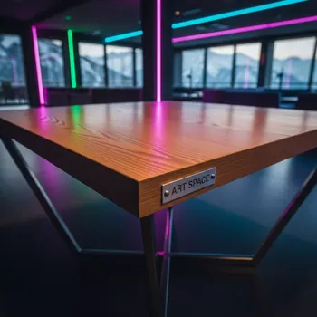 Аренда Стол Instam Square 80х80 см металл дерево в Golden Tulip Rosa Khutor — ART SPACE