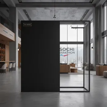 Аренда Ширма черная 200х200 см мобильная стена в Karat Resort — ART SPACE