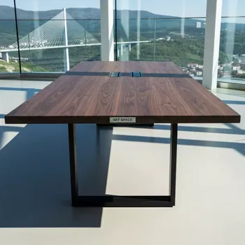 Аренда Стол орех черный Лидер 2 2000х900 в Skypark Sochi — ART SPACE