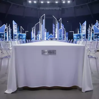 Аренда Стол банкетный White cloth 152 см на арене «Фишт» — ART SPACE