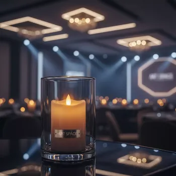 Аренда Свеча LED Ода дымчатая большая в Radisson Blu Resort & Congress Centre — ART SPACE