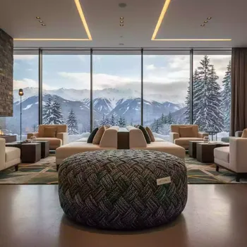 Аренда Пуф плетеный мягкий Liberty Wrap в Green Flow Hotel — ART SPACE
