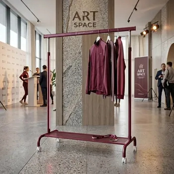 Аренда белой напольной вешалки в Сочи | ART SPACE