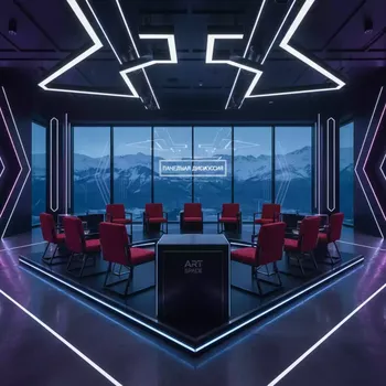 Аренда Стул Хит жаккард красный ромб каркас черный в казино «Сочи» — ART SPACE