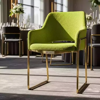 Аренда Стул Патрик золото рогожка салатовая в Radisson Hotel Rosa Khutor — ART SPACE