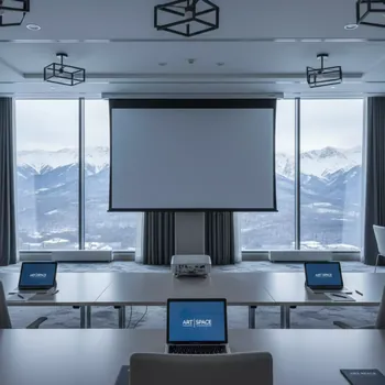 Аренда Экран для проектора с электроприводом Lumien Master Control LMC 100113 16 9 220x184 в Courtyard by Marriott Sochi — ART SPACE