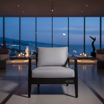 Аренда Кресло Марсель с подушками Эбен лунный в отеле Radisson Lazurnaya — ART SPACE