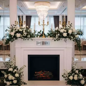 Аренда Камин белый с декором в Novotel Resort — ART SPACE