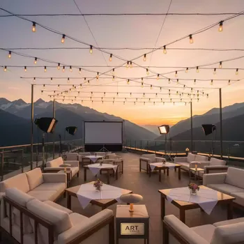 Аренда Гирлянда из ламп 10–25 м в Golden Tulip Rosa Khutor — ART SPACE