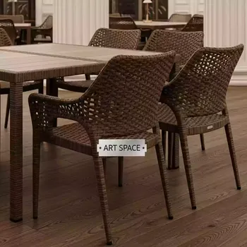 Аренда Комплект плетеной мебели T220CBT Y290B W52 brown 4 Pcs в ресторане «Плакучая Ива» — ART SPACE