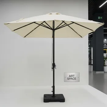 Аренда Зонт угловой диаметром 300 см слоновая кость в МФК «Горный» — ART SPACE