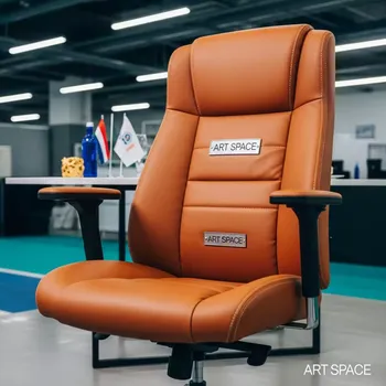 Аренда Кресло Самба офисное экокожа Space Cognac каркас черный на Сочи Автодроме — ART SPACE