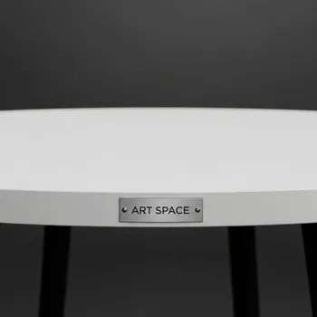 Аренда Стол круглый белый антрацит 90 см в ресторане «Sanremo» — ART SPACE