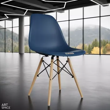 Аренда Стул Eames Wood синий в ОКЦ «Галактика» — ART SPACE